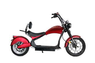 Электрический скутер Ikingi Chopper красный 