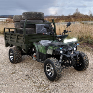 Квадроцикл грузовой GreenCamel Сахара A015 (72V 1500W R10alum) пониженная