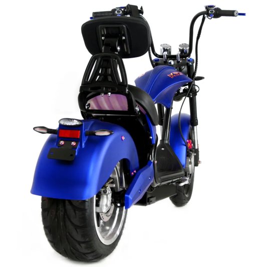 Электрический скутер Ikingi Chopper синий