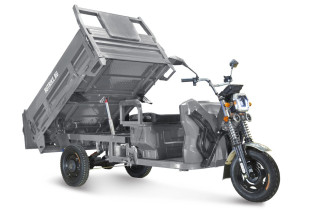 Грузовой электрический трицикл Rutrike D5 1700 гидравлика (60V1200W) серый