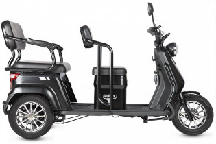 Электротрицикл Rutrike Топик, черный
