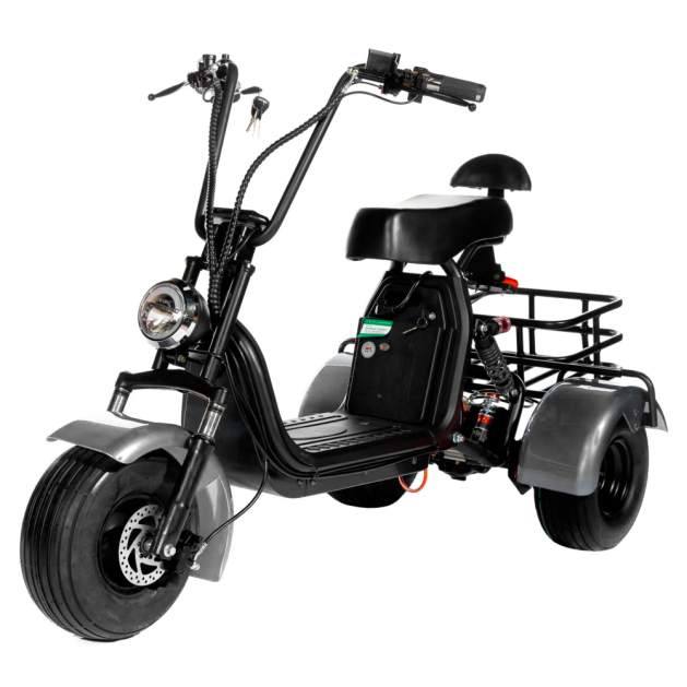 Электроскутер CITYCOCO TRIKE GT-X5, серебристый